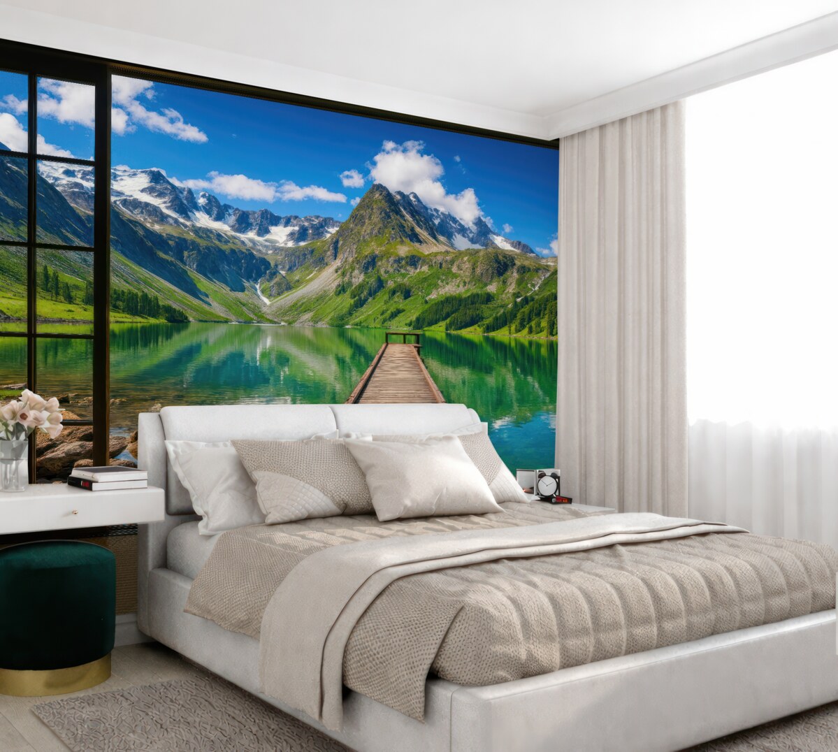 Fototapeta Nieboskrzydło, woda oraz obłok.