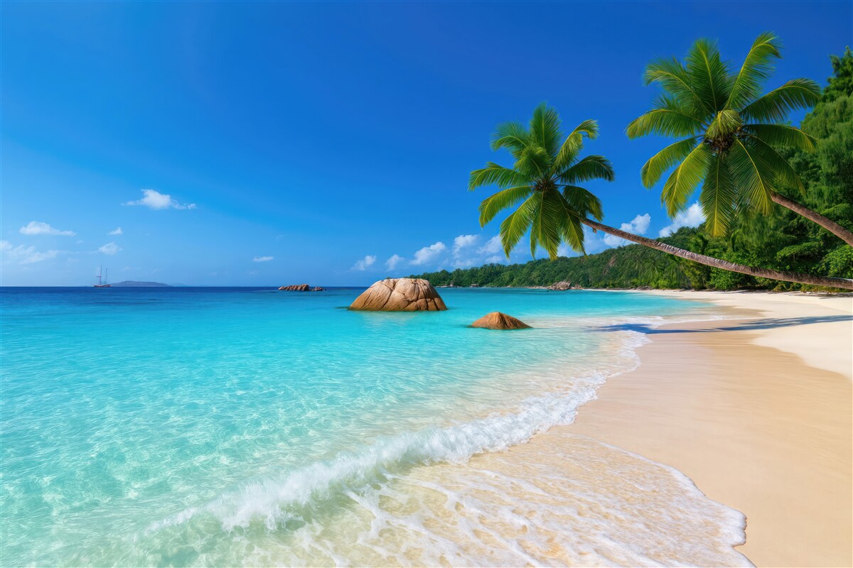 Fototapeta Woda, niebo oraz chmury.