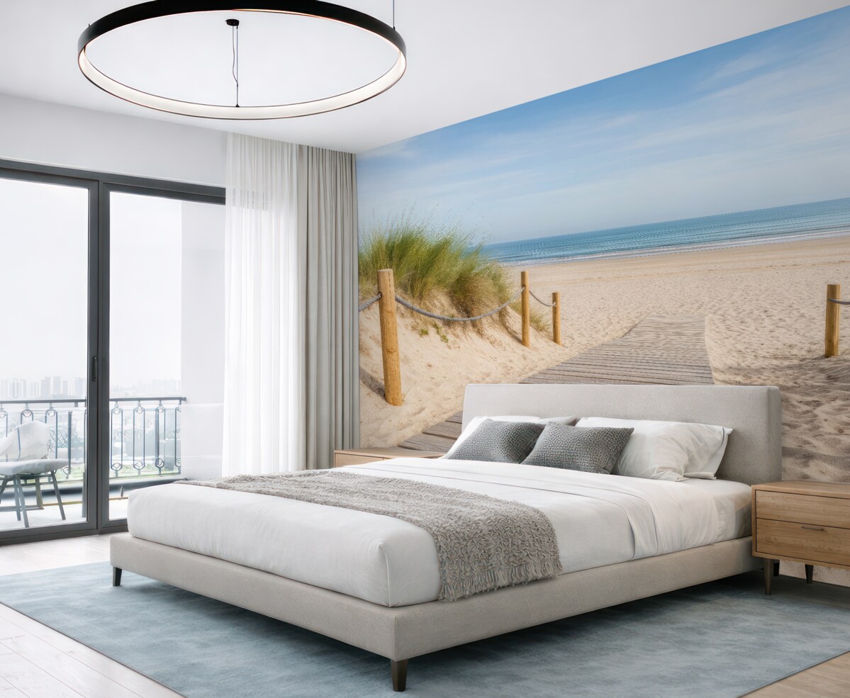 Fototapeta Droga do piaszczystego brzegu.