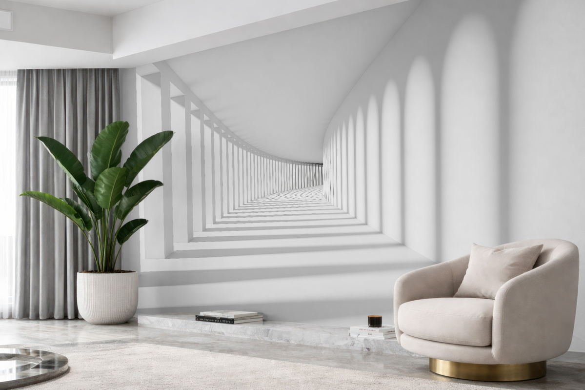 Fototapeta Cienie w korytarzu.