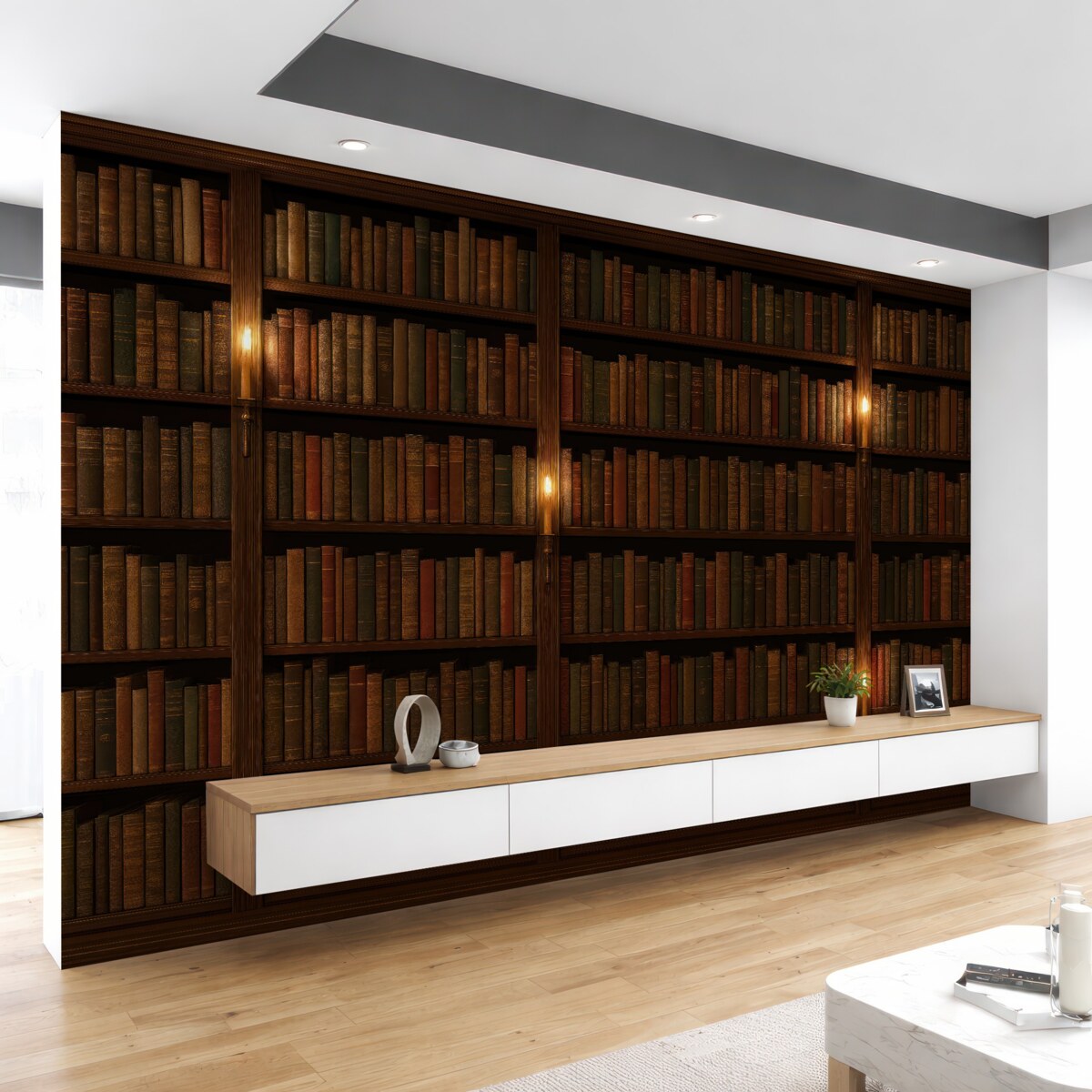 Fototapeta Regał na książki.