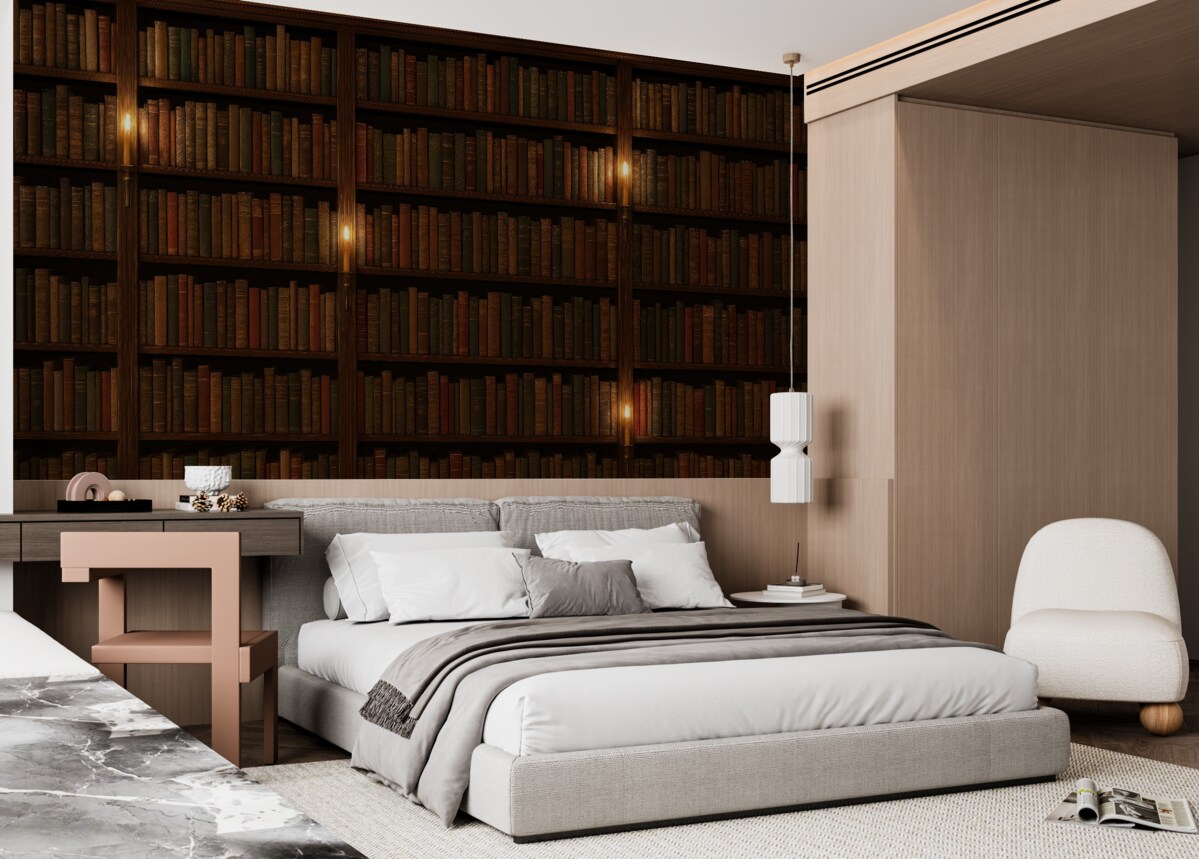 Fototapeta Regał na książki.