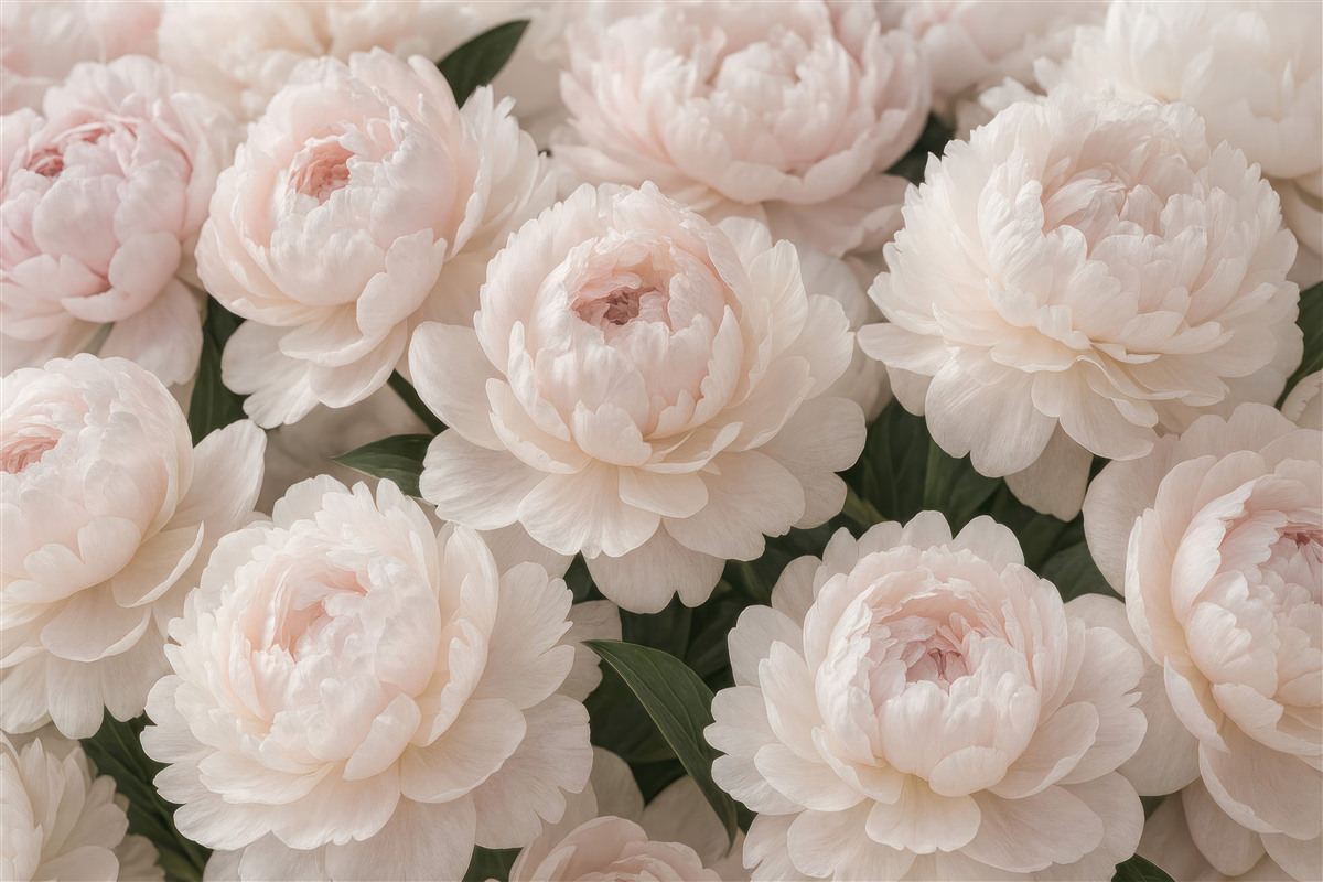 Fototapeta Jasno-różowe piwonie.