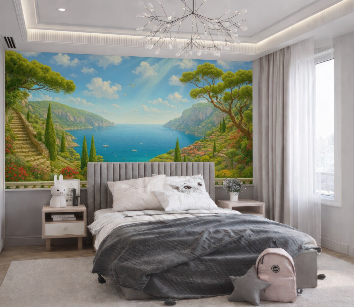 Fototapeta Roślina, obłok i niebo.