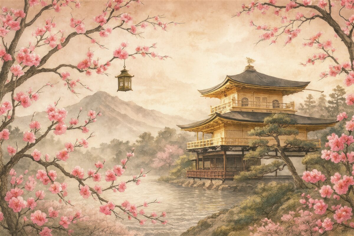 Fototapeta Japoński pejzaż