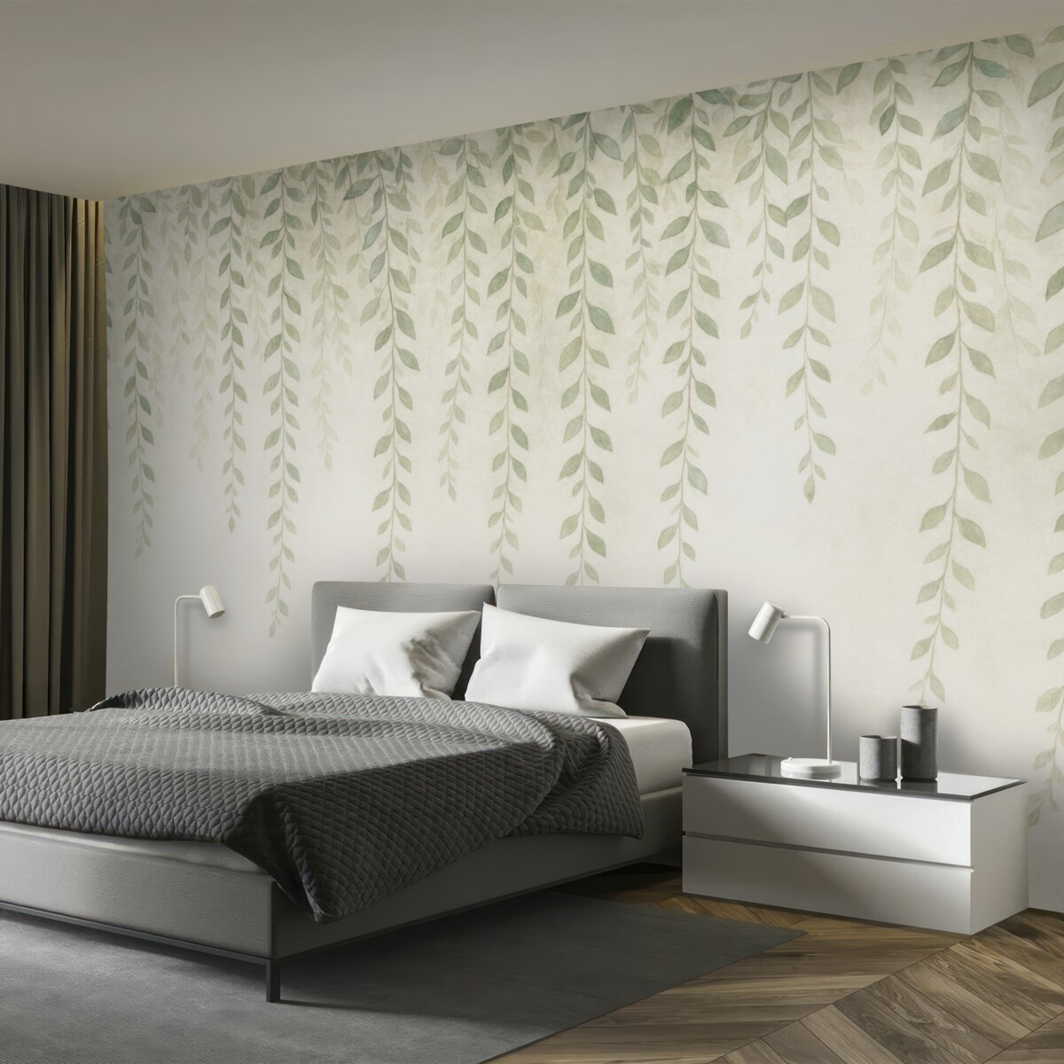 Fototapeta Winorośl z liśćmi.