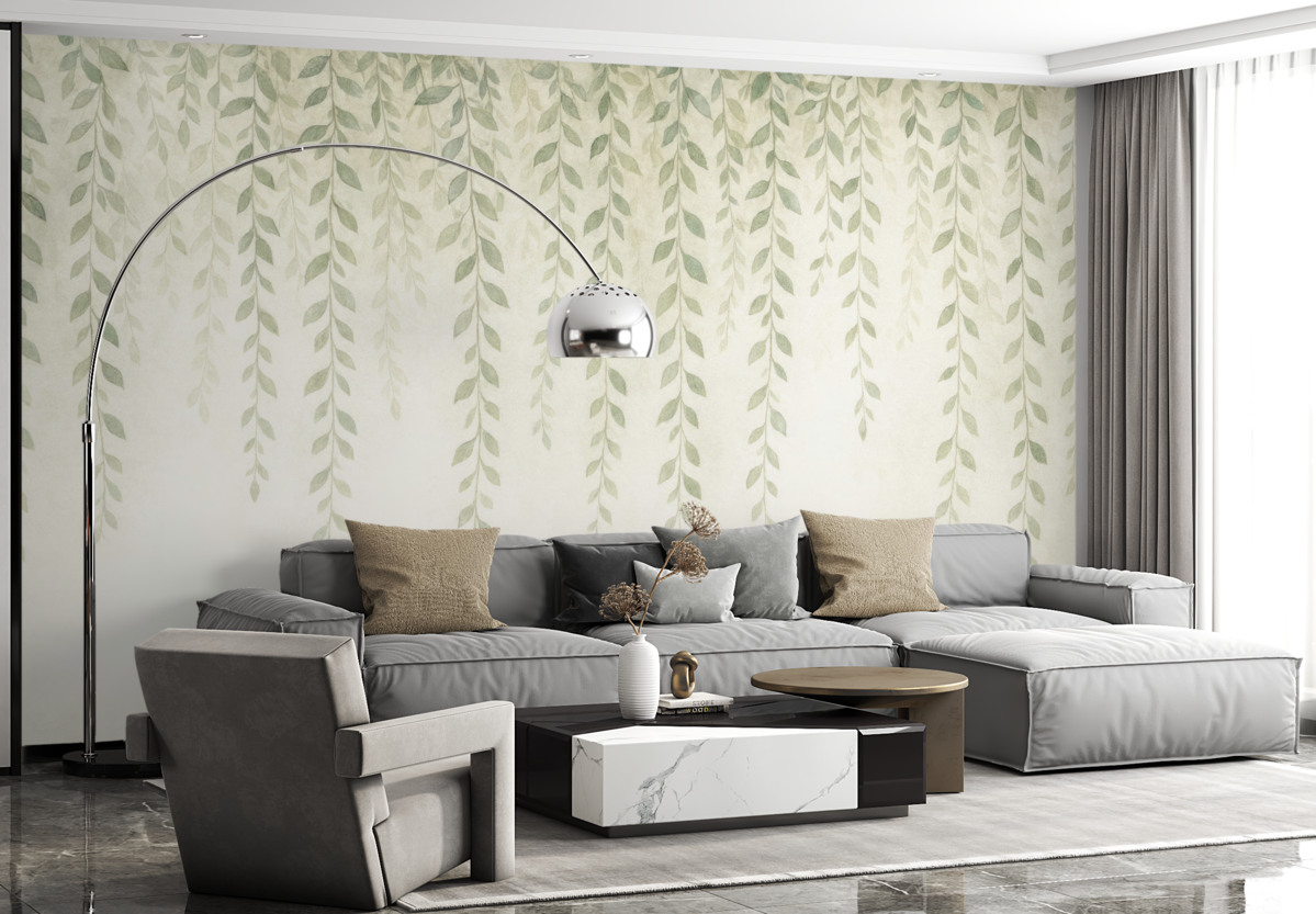 Fototapeta Winorośl z liśćmi.