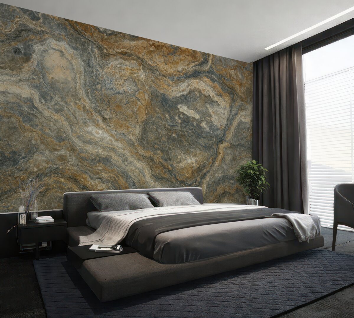 Fototapeta Marmur w odcieniu szaro-beżowym.