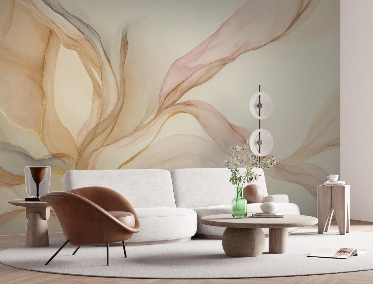 Fototapeta Farby płynne, efekt kamienia marmurowego.