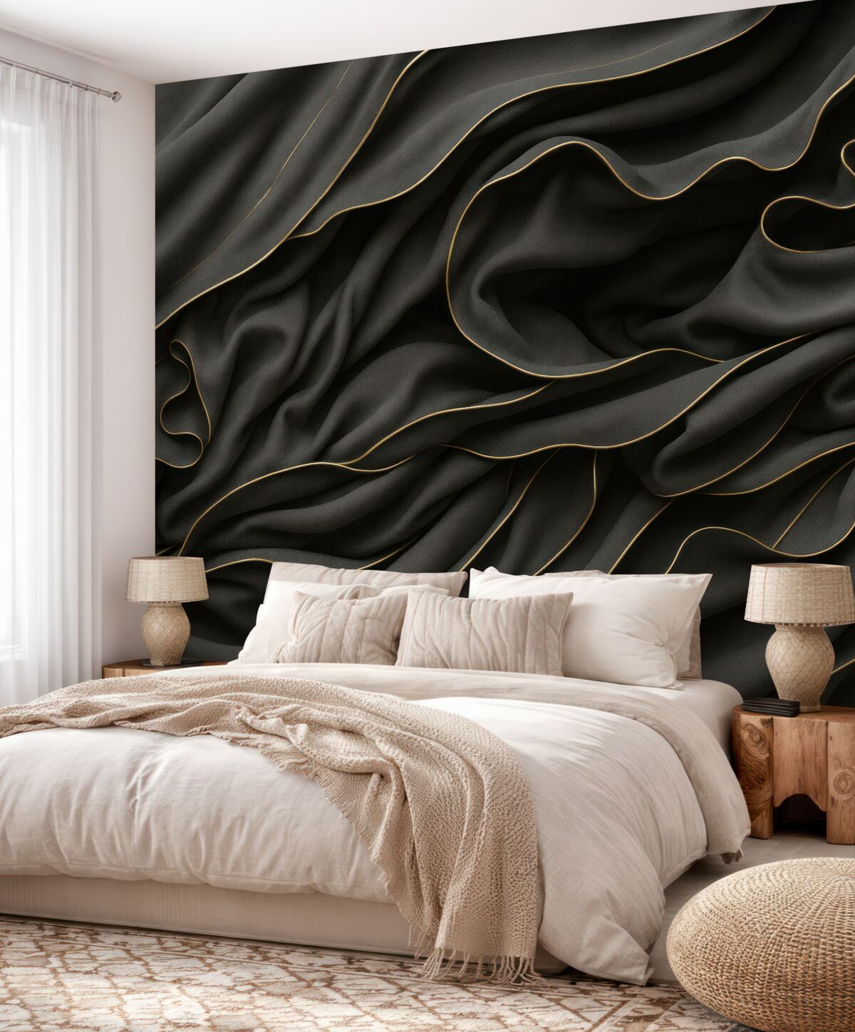 Fototapeta Mroczna tkanina.