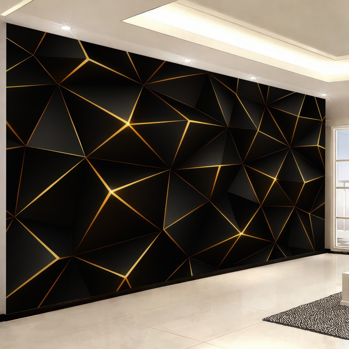 Fototapeta Czarny trójkąt.