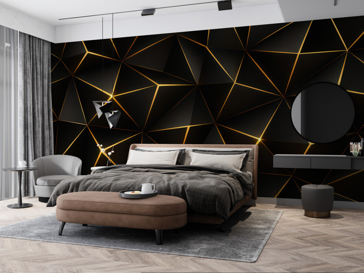 Fototapeta Czarny trójkąt.