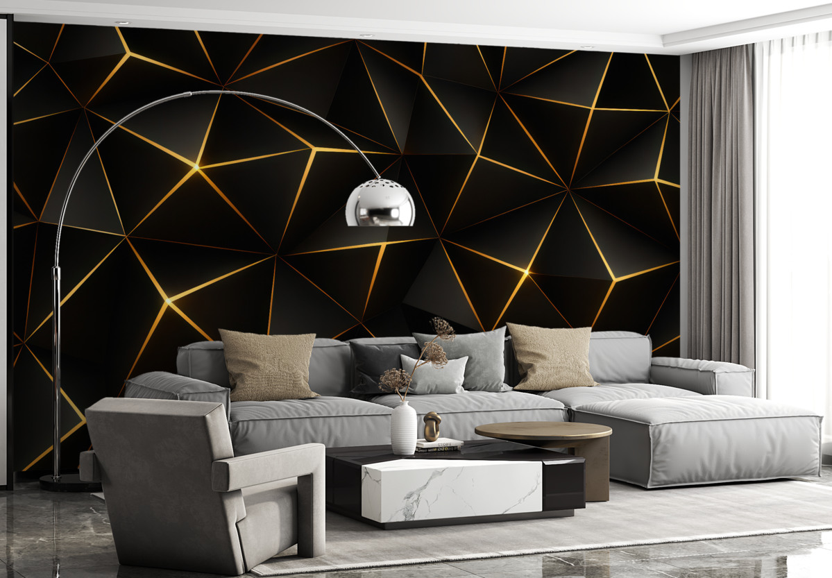 Fototapeta Czarny trójkąt.