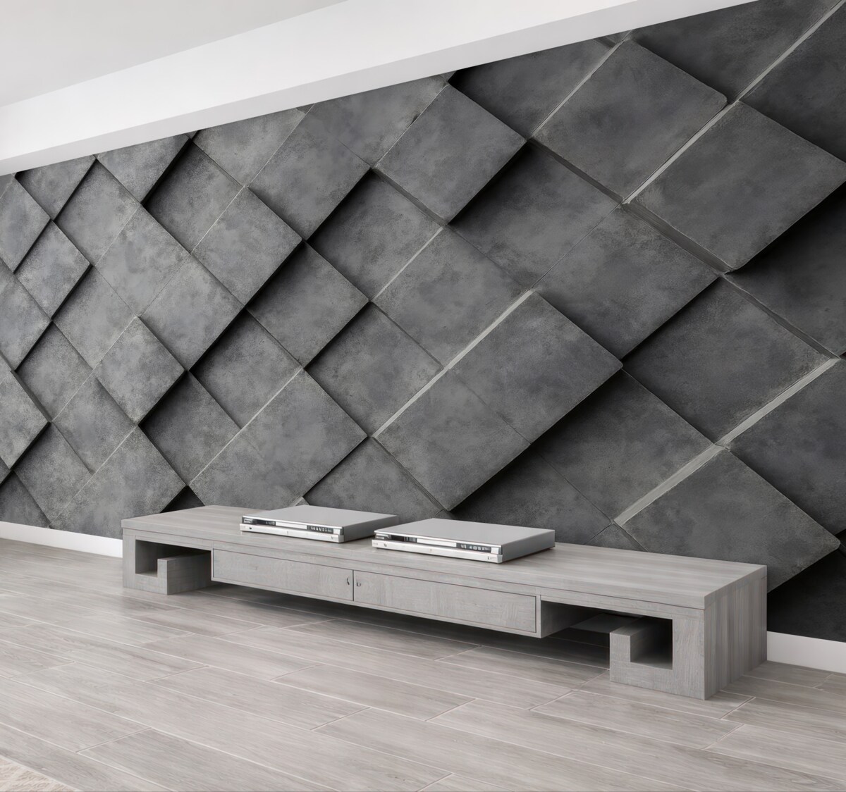 Fototapeta Klonowy zarys na ścianie.