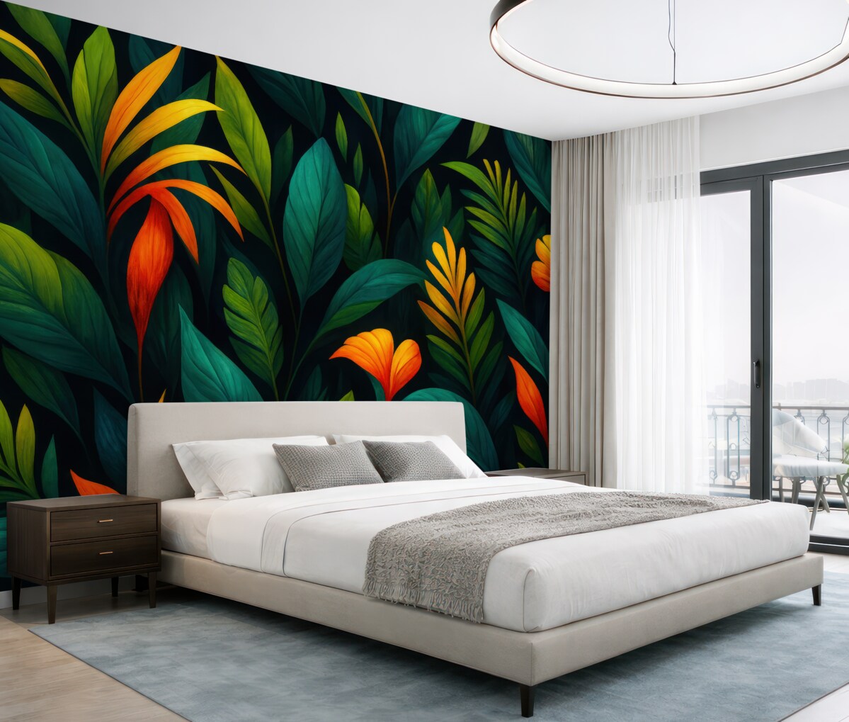 Fototapeta Świetlista tropikalna kniej.