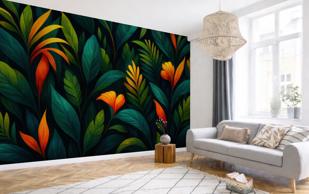 Fototapeta Świetlista tropikalna kniej.