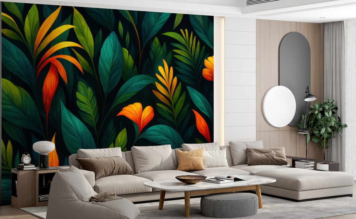 Fototapeta Świetlista tropikalna kniej.