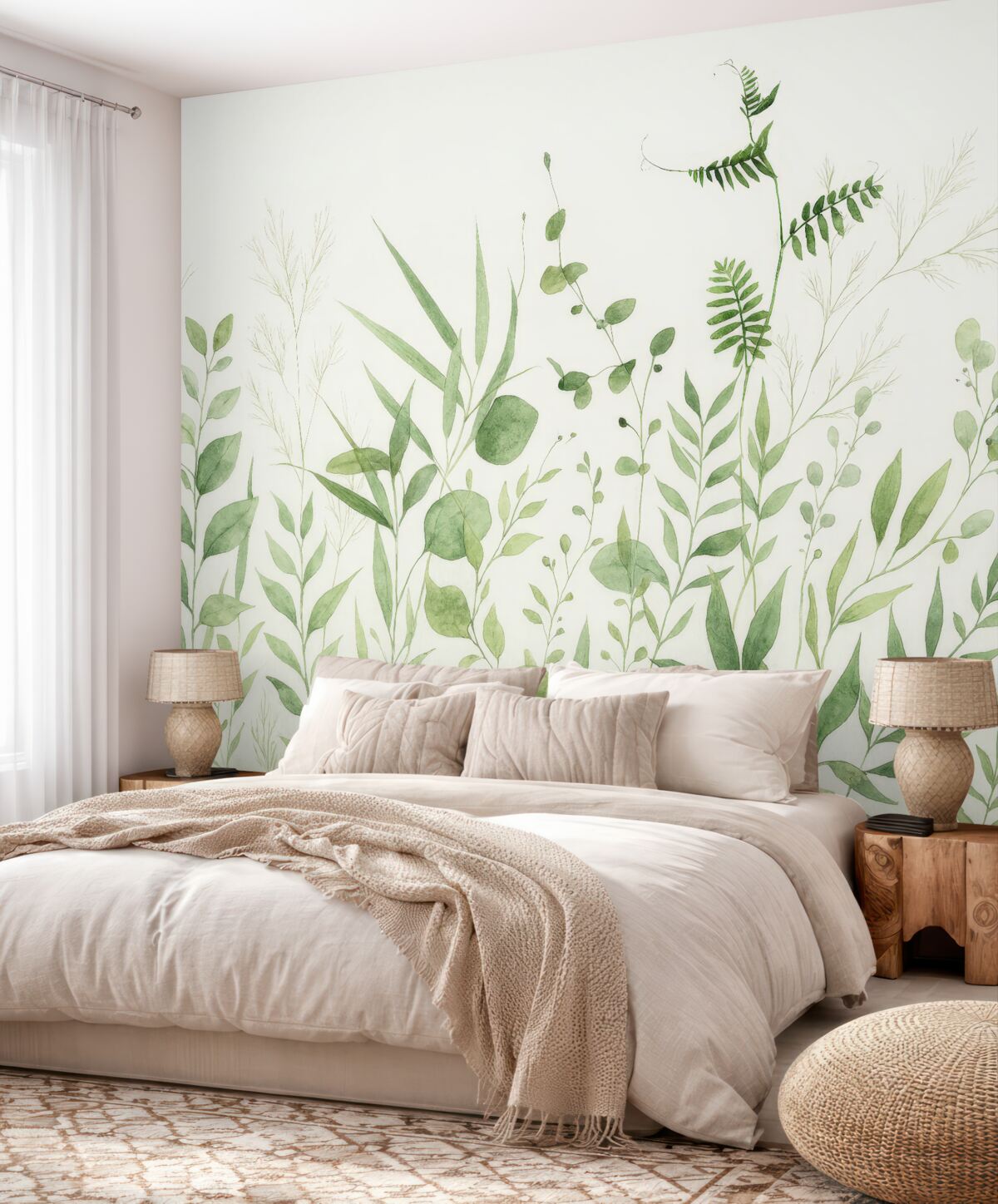 Fototapeta Zielone dzikie konary.