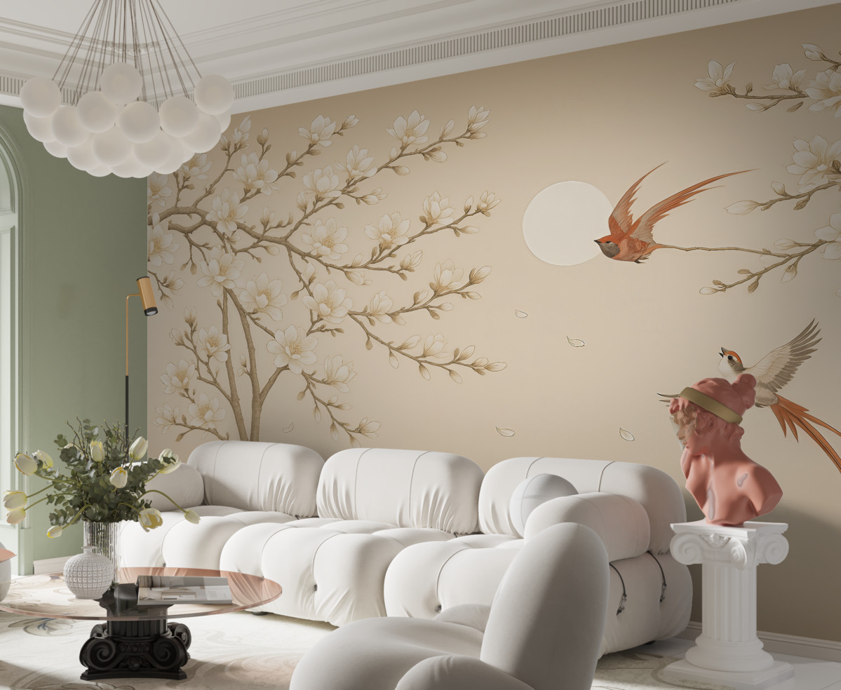 Fototapeta Ptaki w stylu chińskim.