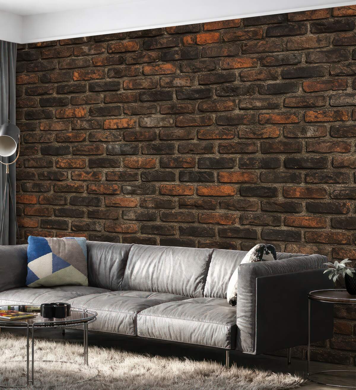 Fototapeta Czarna cegła.