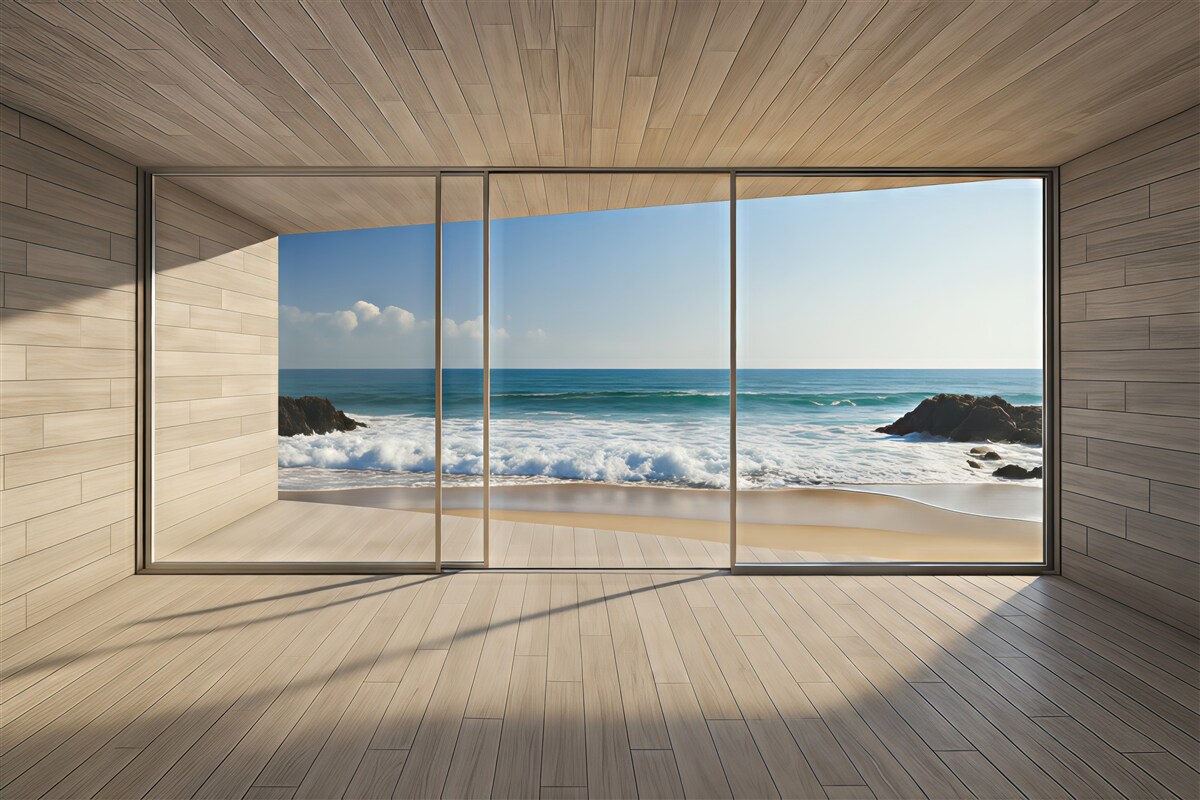 Fototapeta Widok na poranny mórz.