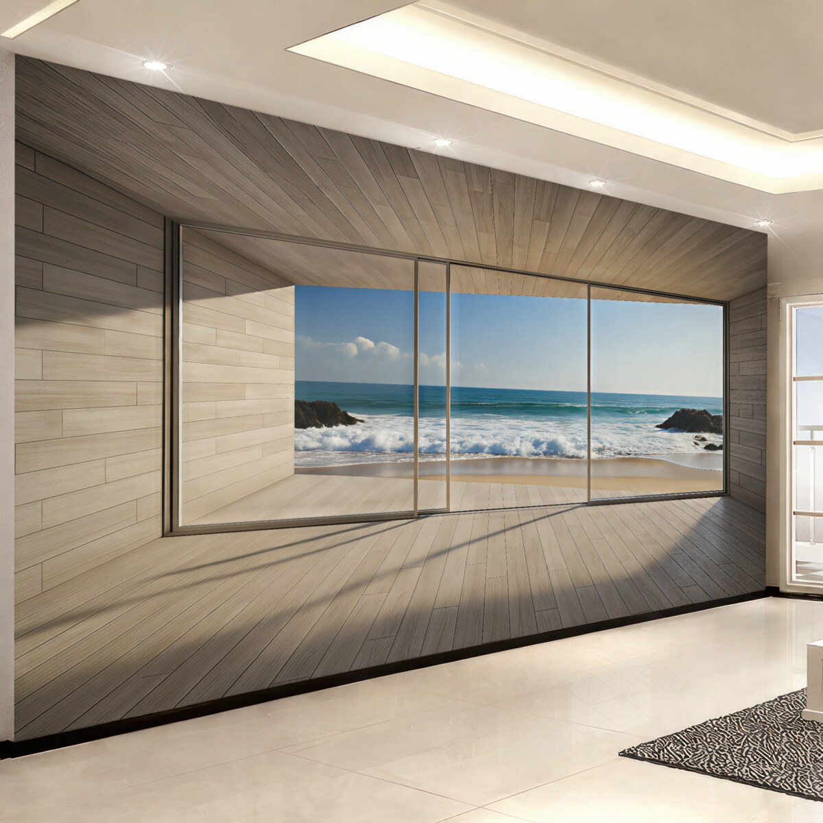 Fototapeta Widok na poranny mórz.