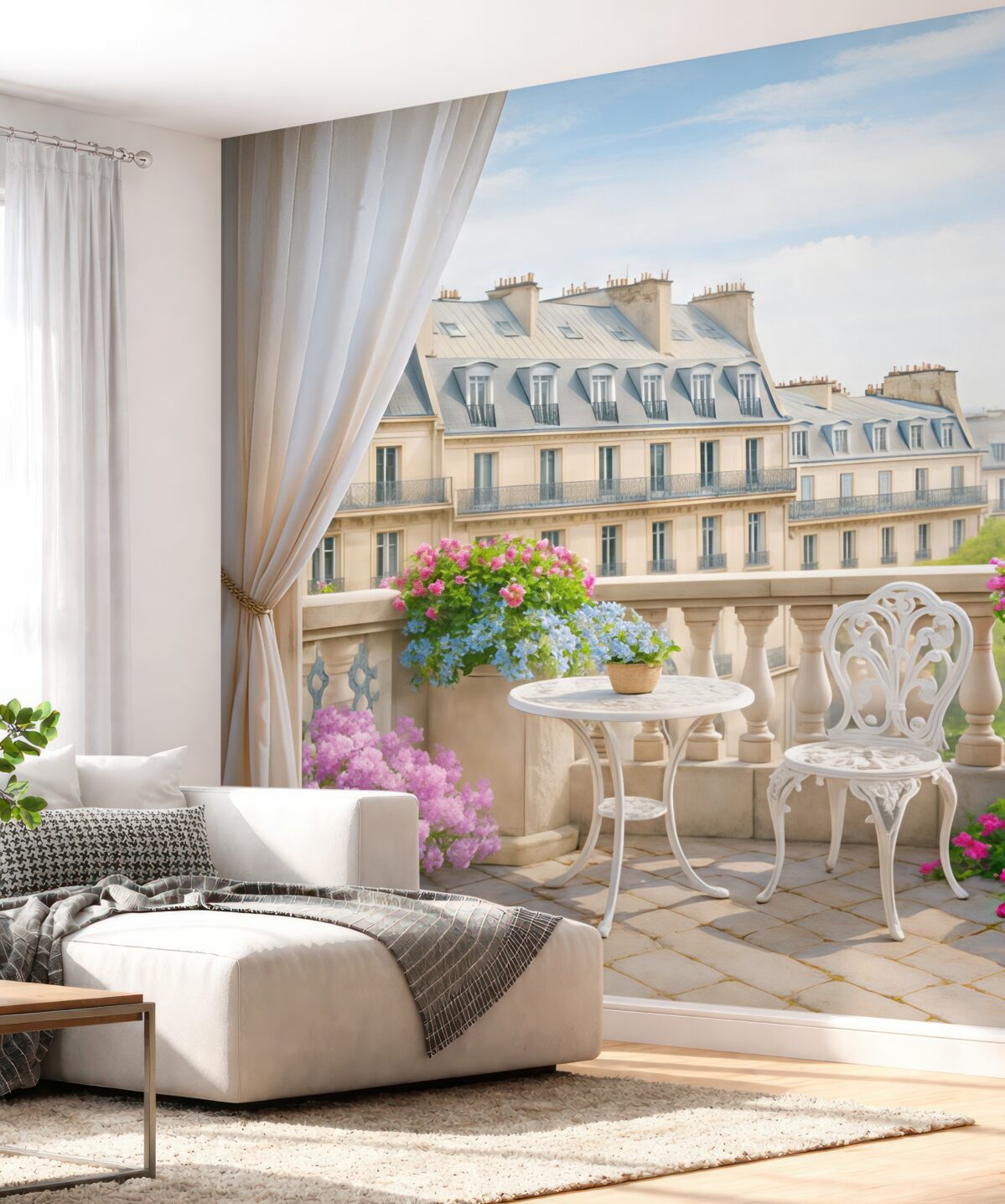 Fototapeta Paryż, panorama z okna.