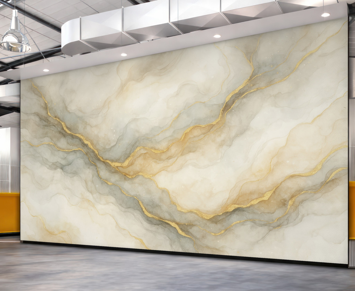 Fototapeta Marmurkowe akwarelowe tło z liniami.