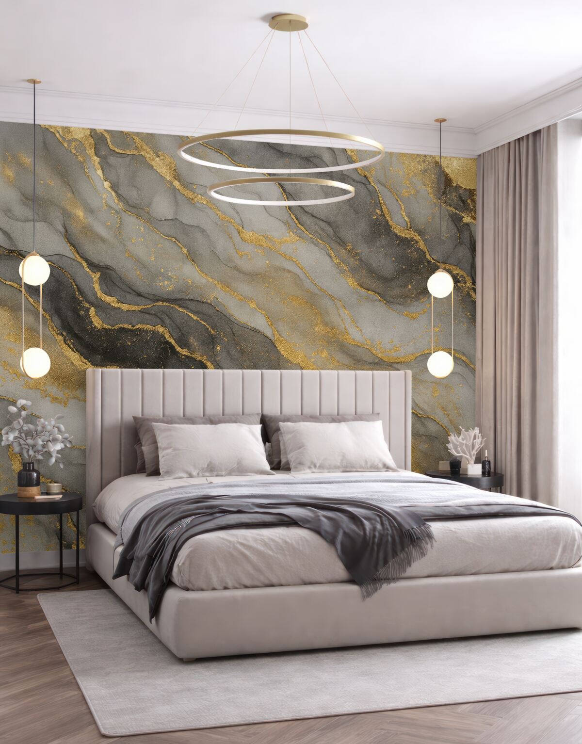 Fototapeta Popielaty marmur