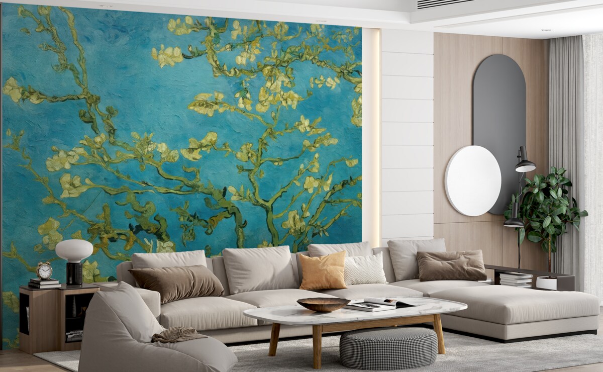 Fototapeta Amandier w kwitnieniu według Van Gogha.