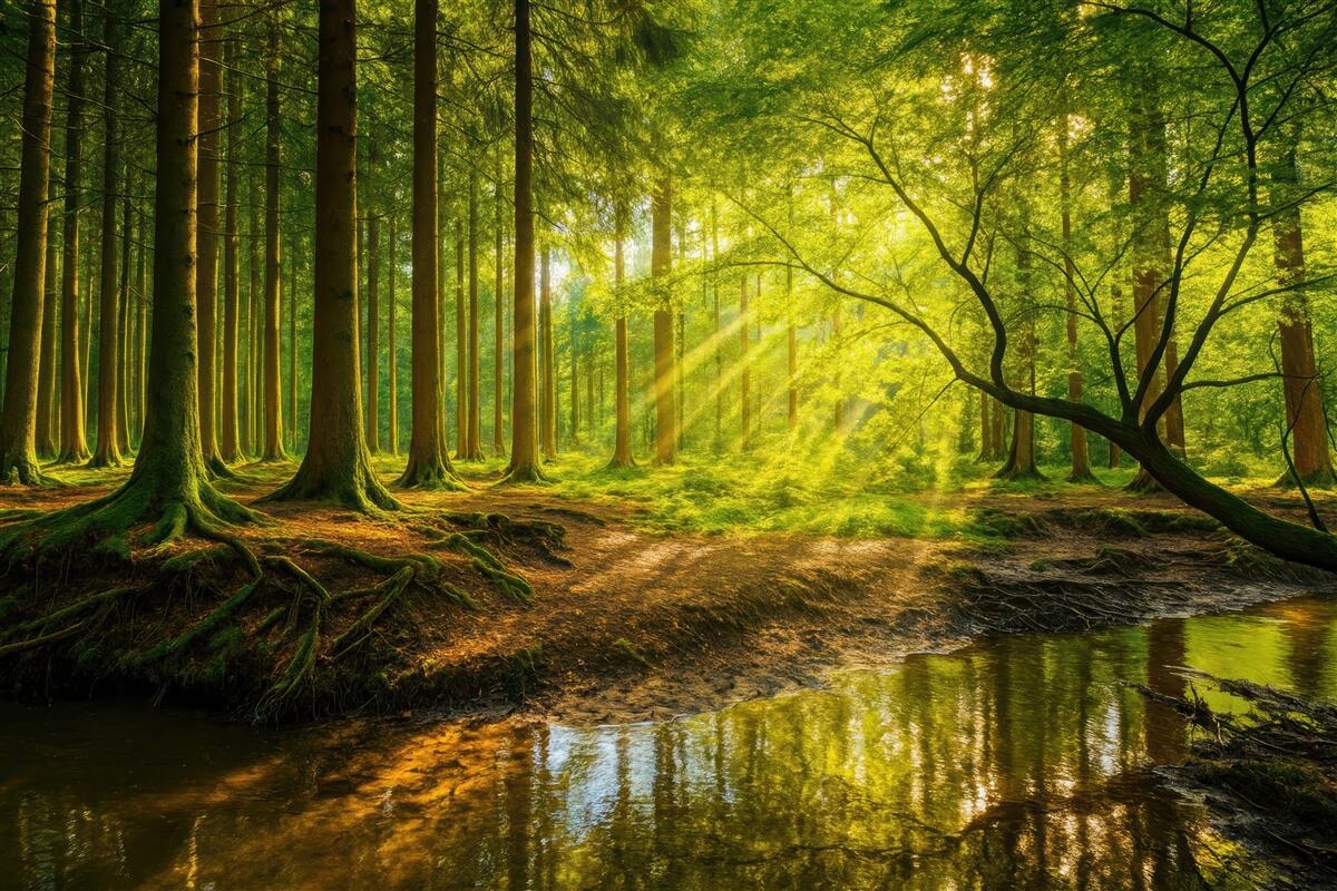 Fototapeta Czystość leśnego strumienia