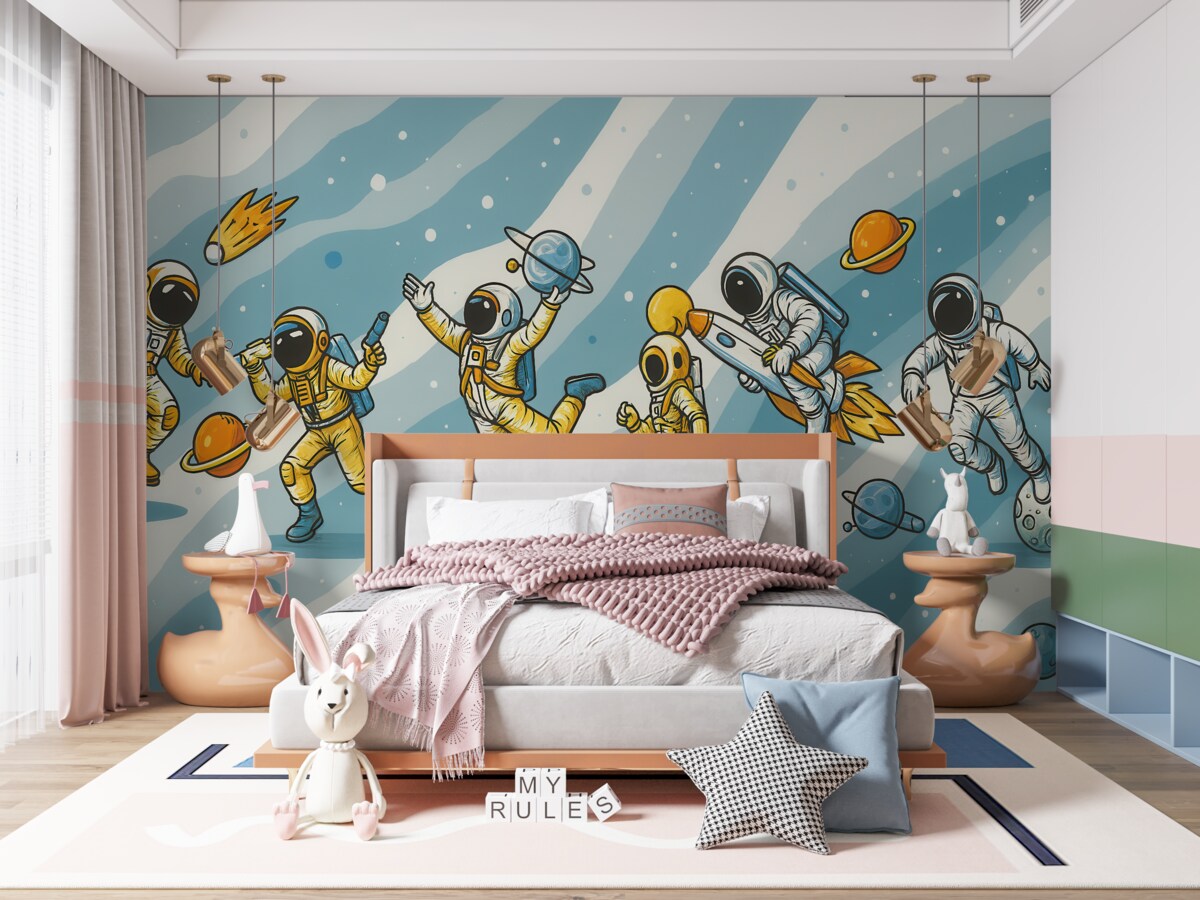 Fototapeta Aktywności sportowe z astronautami