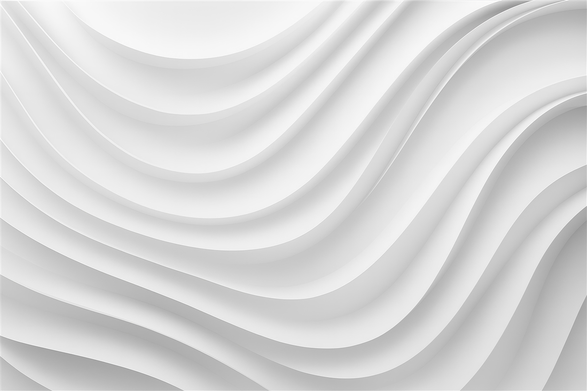 Fototapeta Białe fale trójwymiarowe.