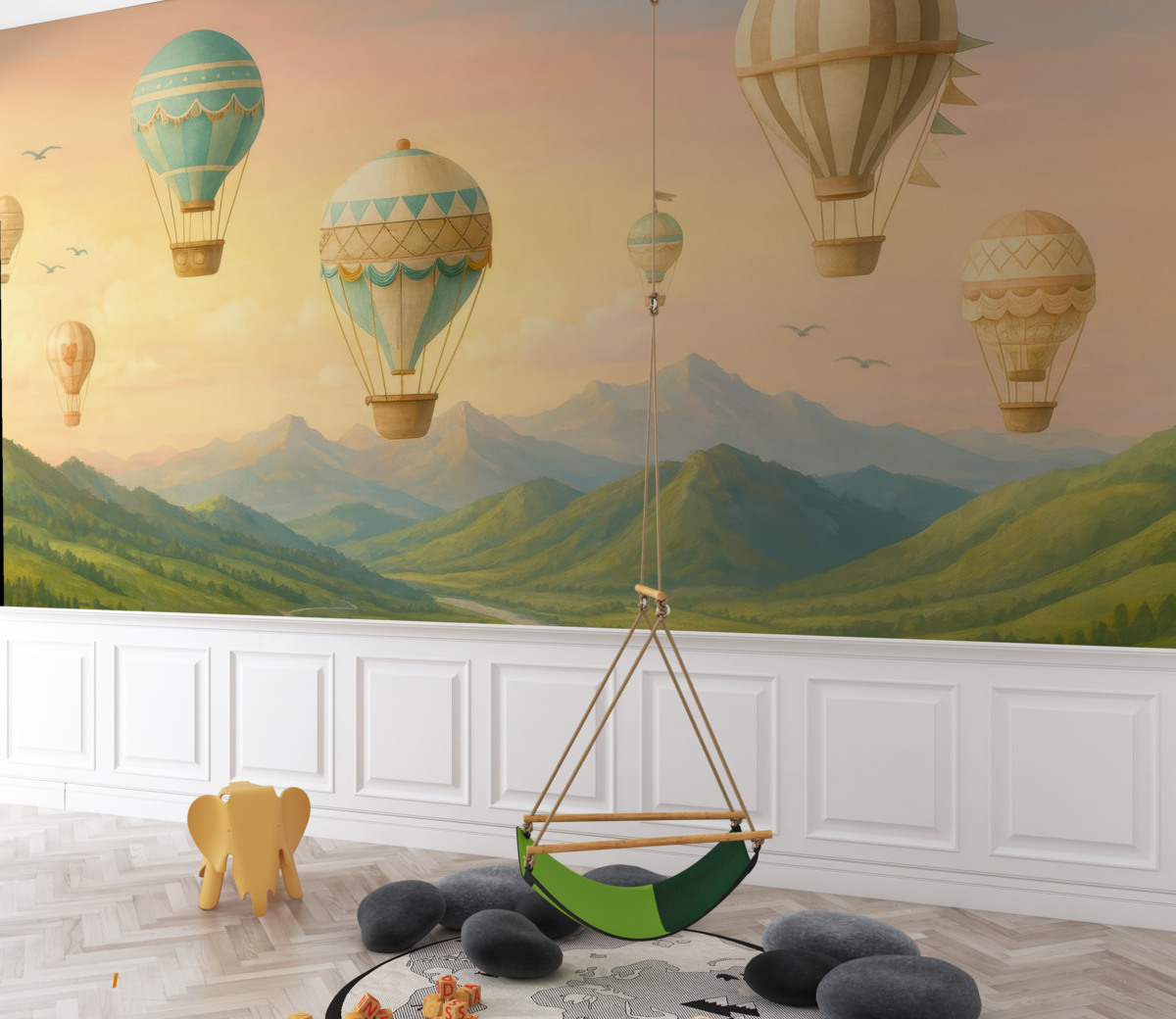 Fototapeta Cudowna dolina z balonami.