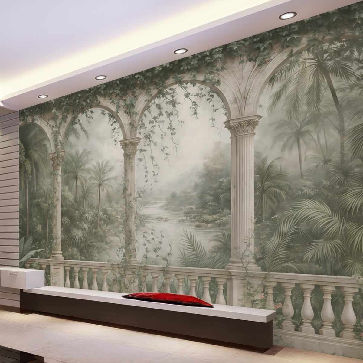 Fototapeta Antyczne łuki w ogrodzie.