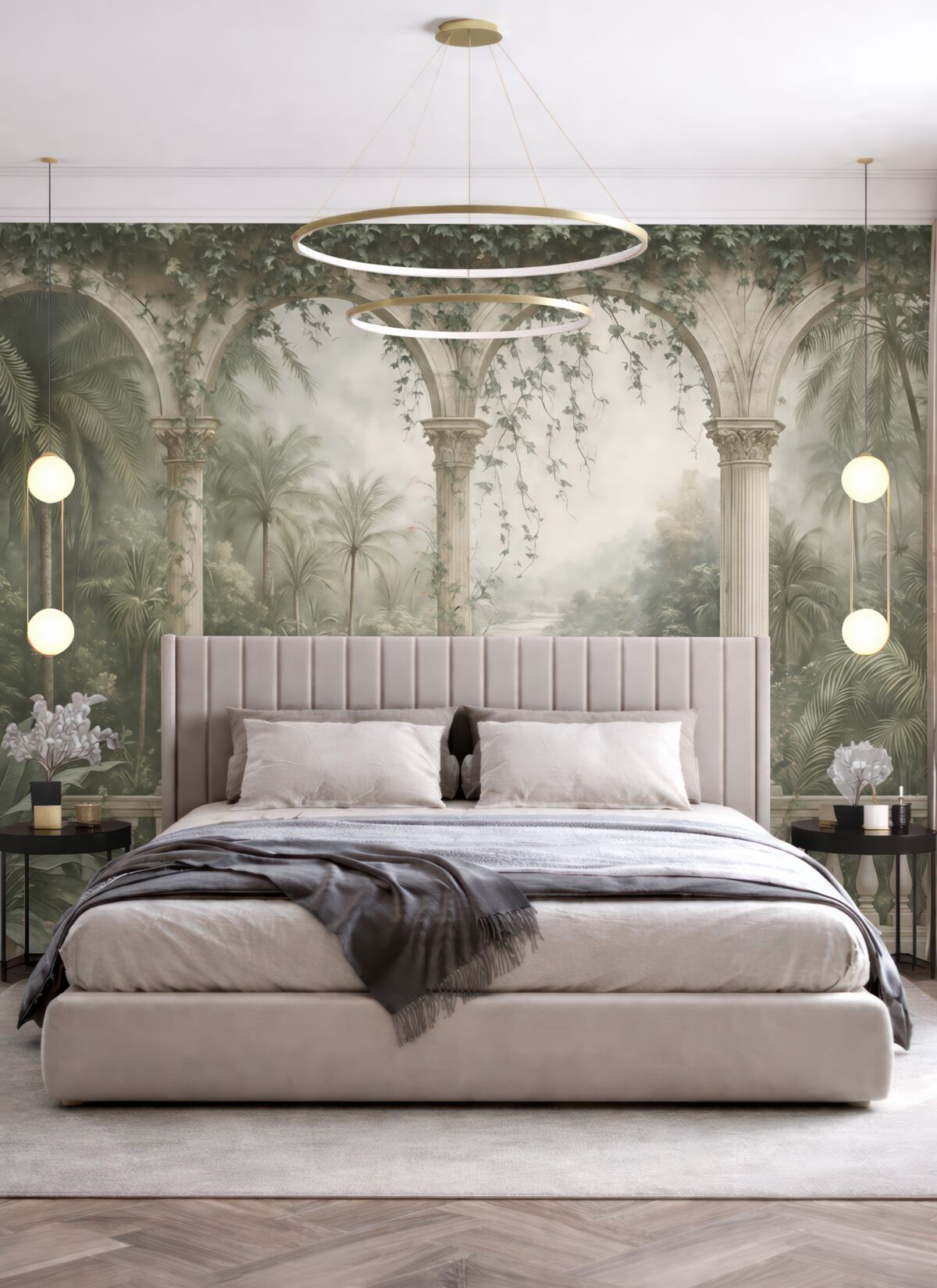 Fototapeta Antyczne łuki w ogrodzie.