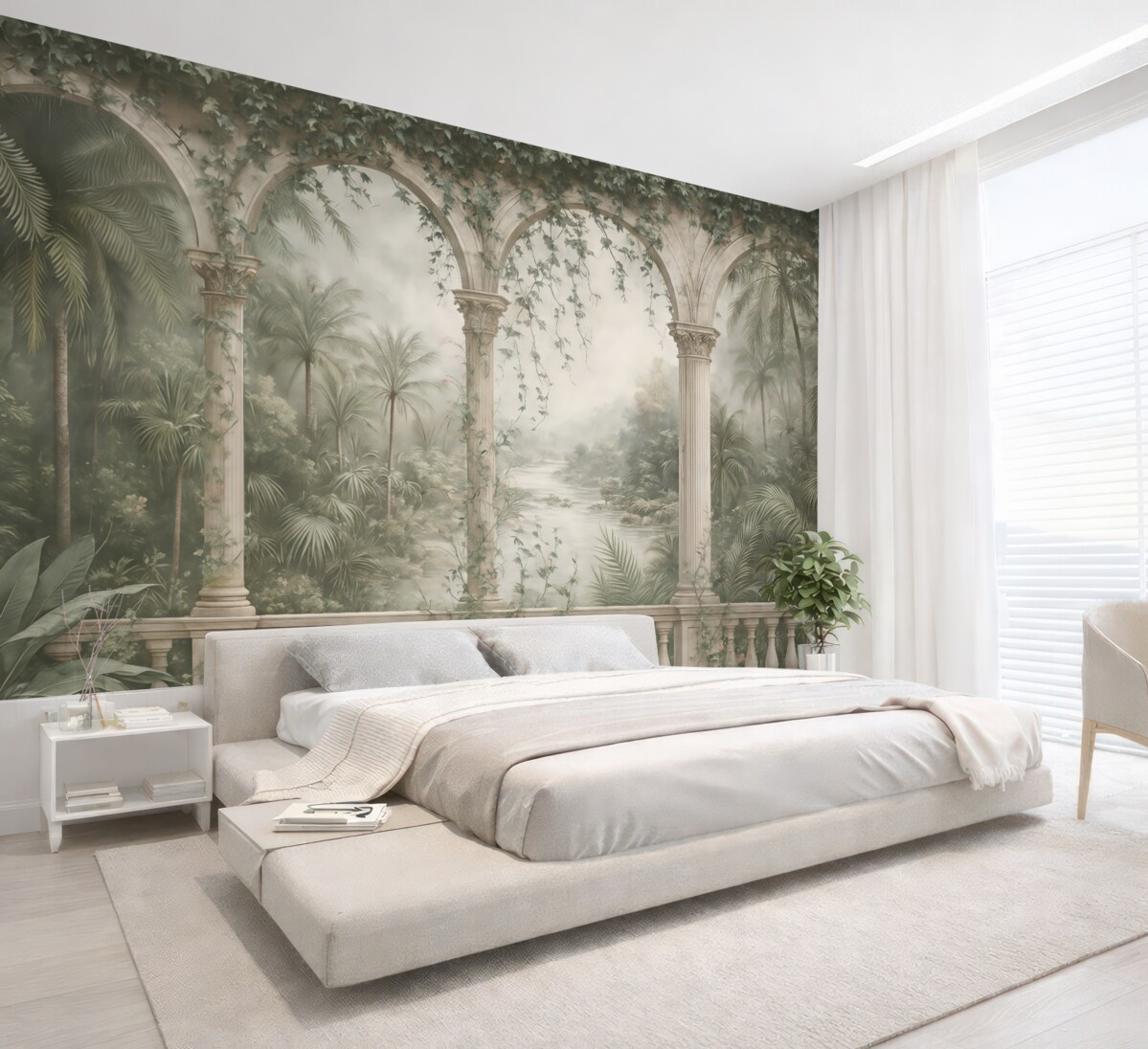 Fototapeta Antyczne łuki w ogrodzie.