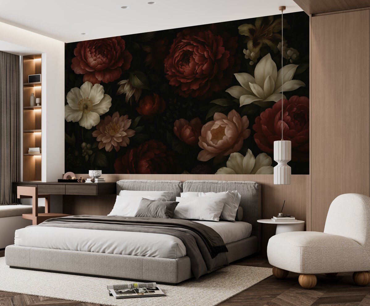 Fototapeta Projekt róży w stylu akwareli.