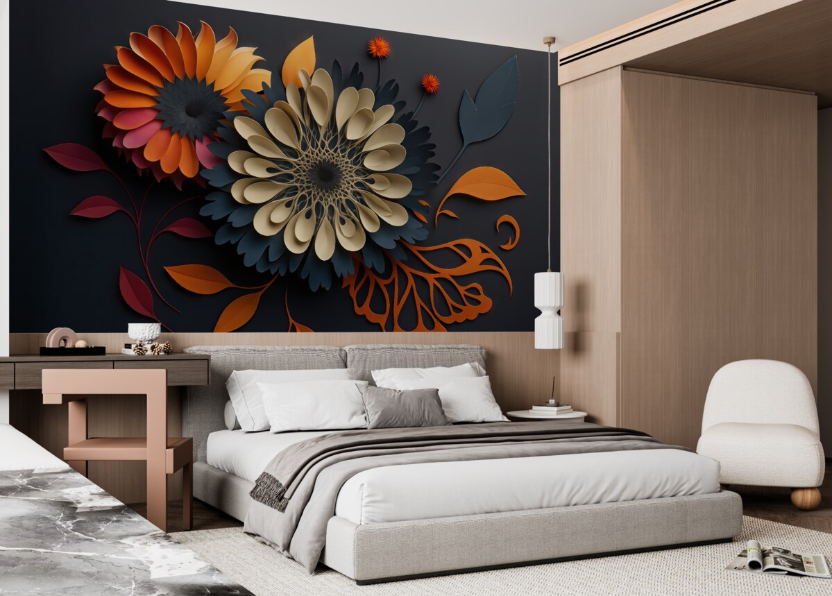 Fototapeta Kwiaty z papieru.