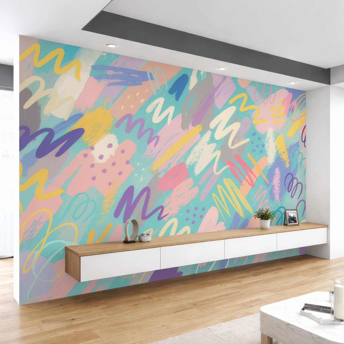 Fototapeta Kolorowe smugi abstrakcyjny sposób.