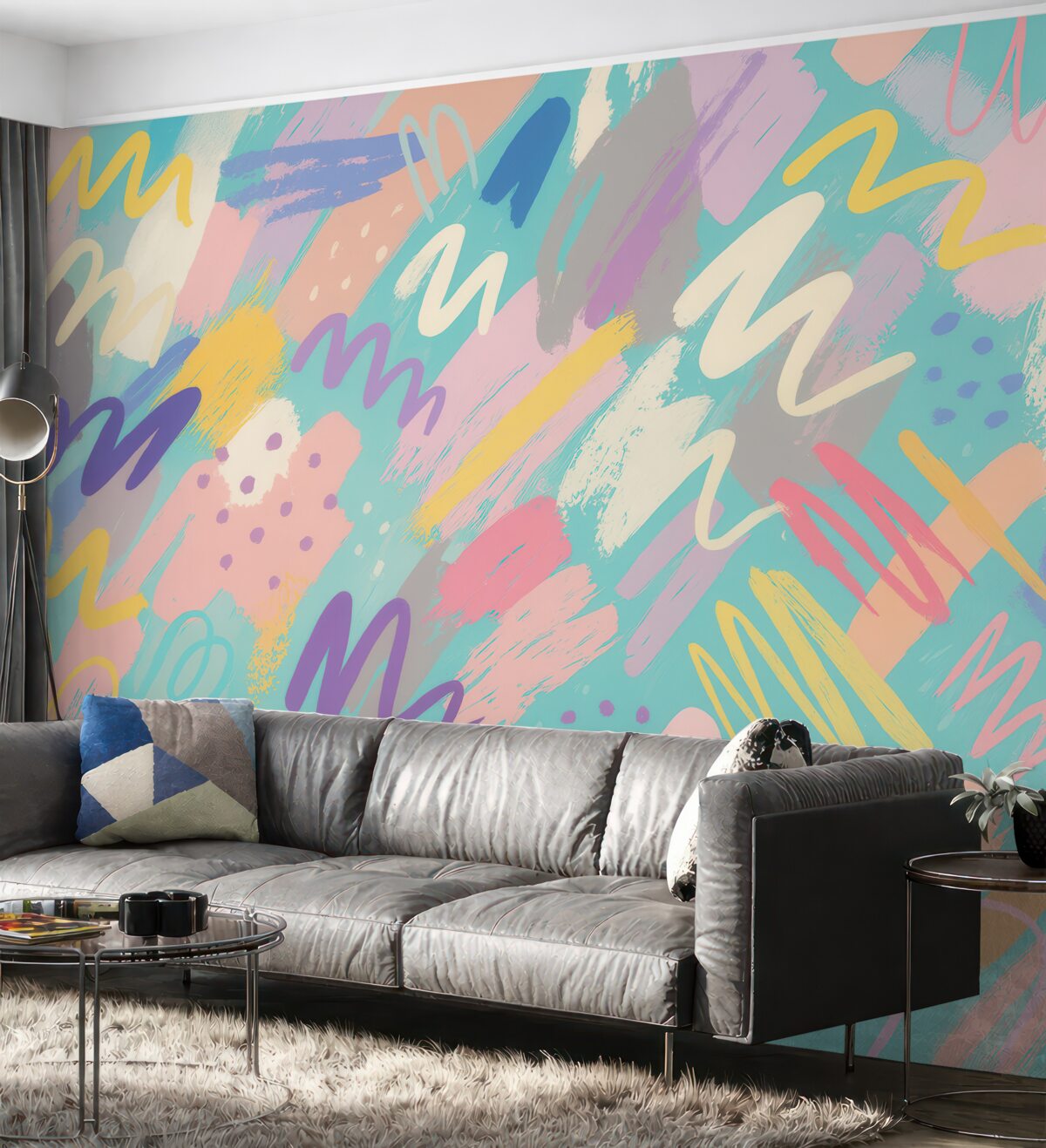 Fototapeta Kolorowe smugi abstrakcyjny sposób.