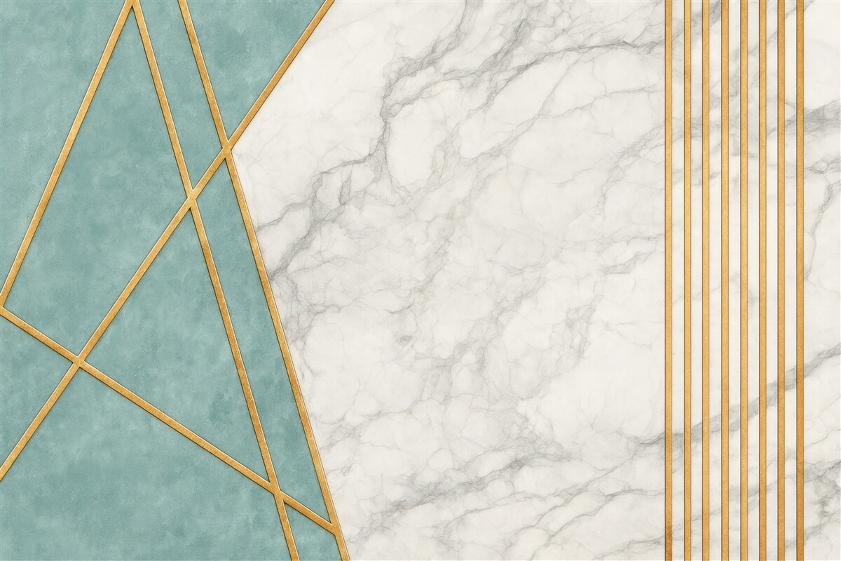 Fototapeta Marmurowe tło z kształtami i liniami.