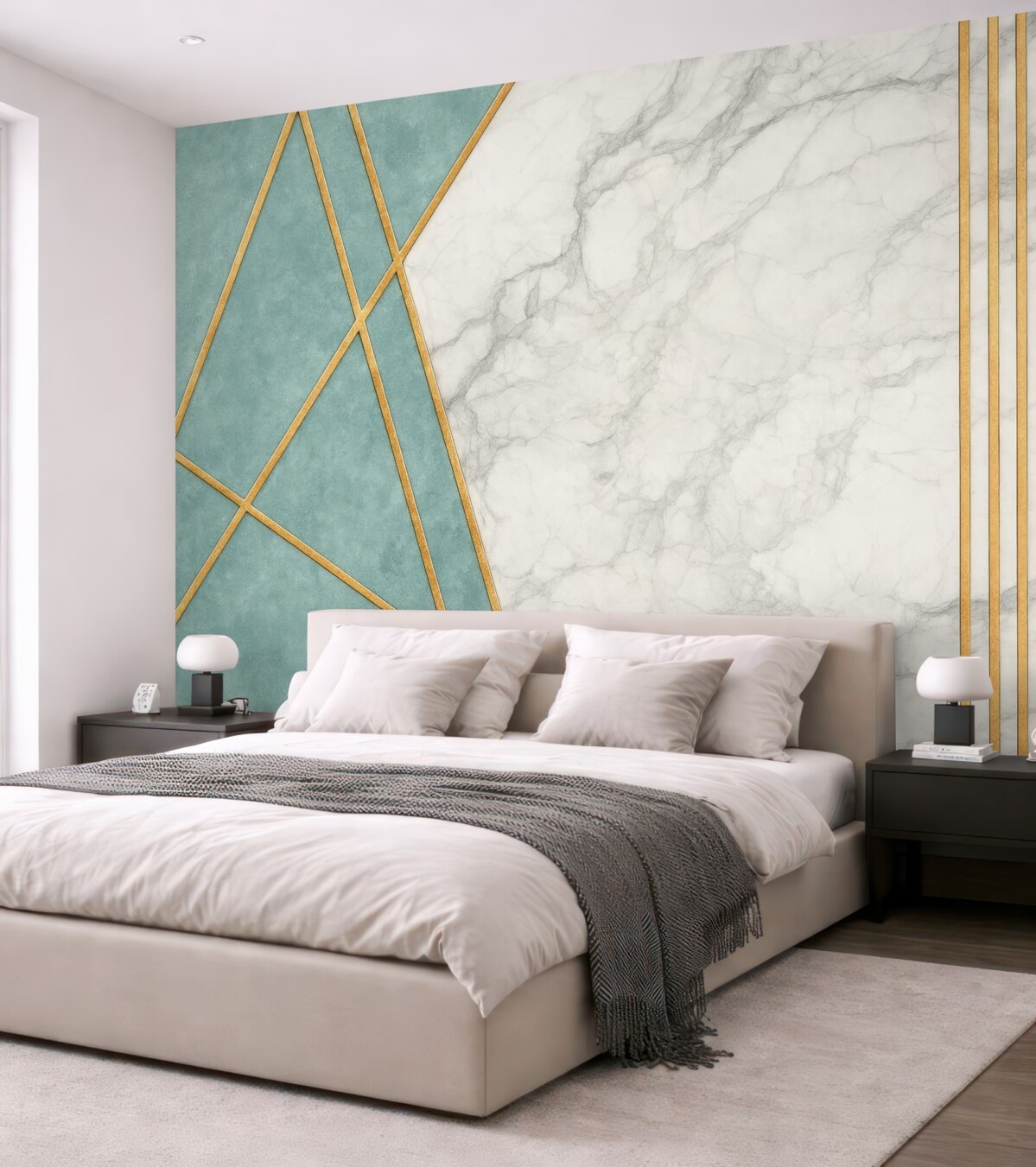 Fototapeta Marmurowe tło z kształtami i liniami.