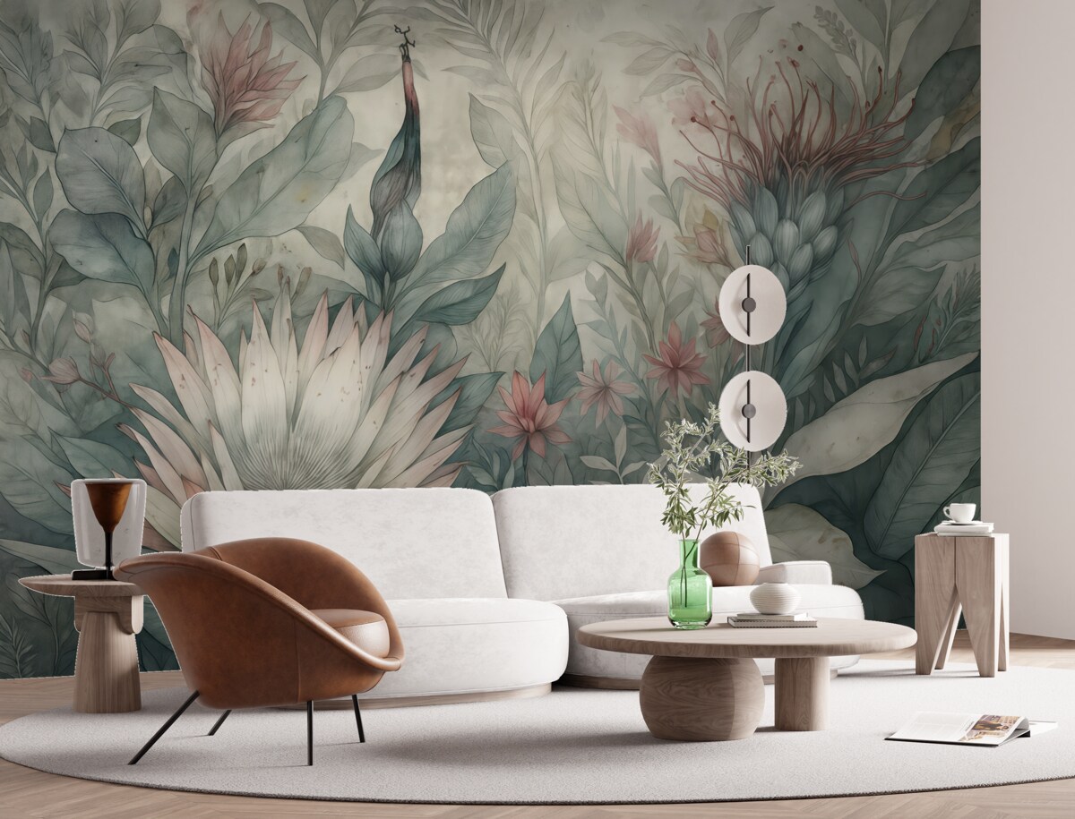 Fototapeta Wiele roślin tropikalnych.