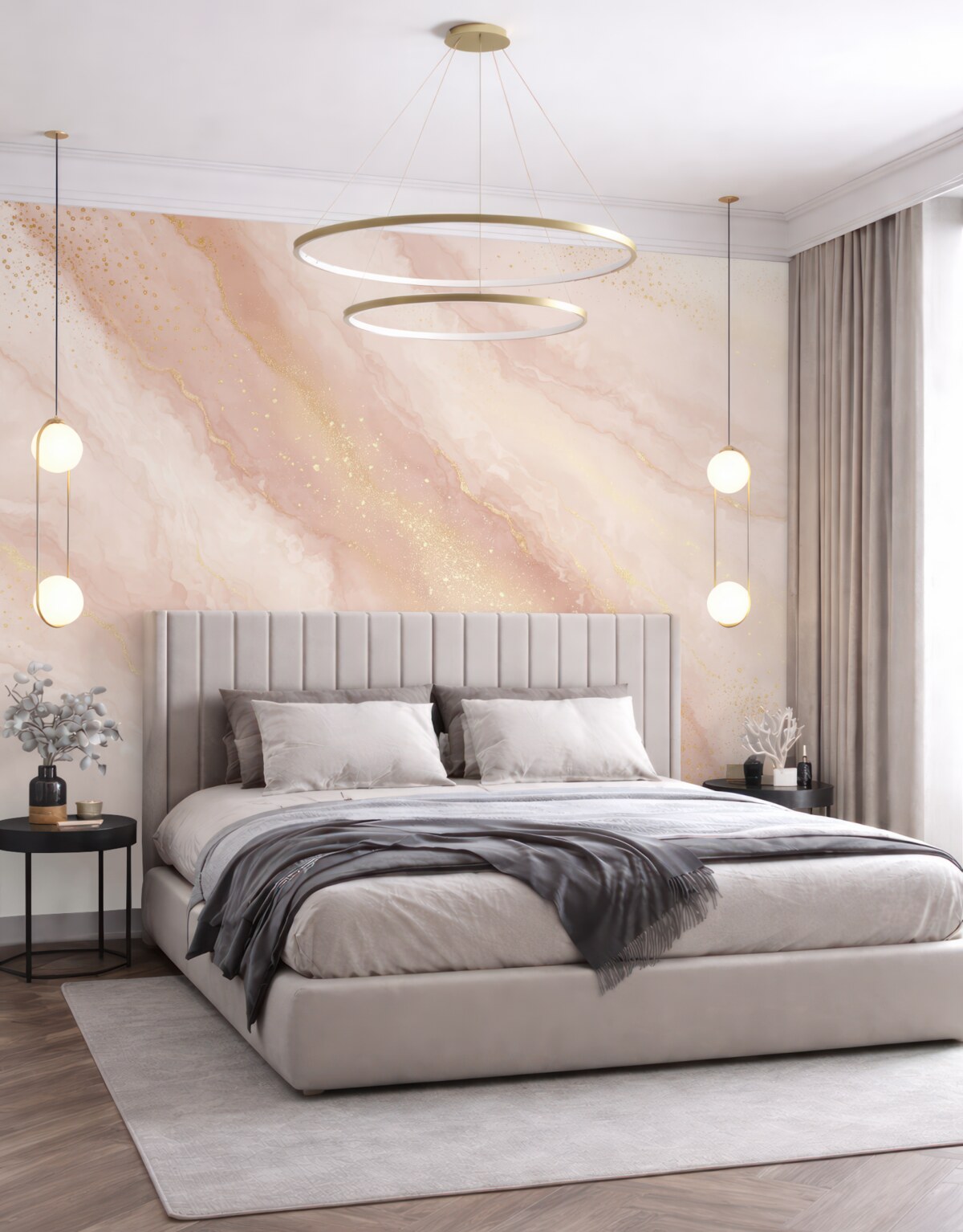 Fototapeta Obrazowanie abstrakcyjne, naśladujące marmurową fakturę kamienia.