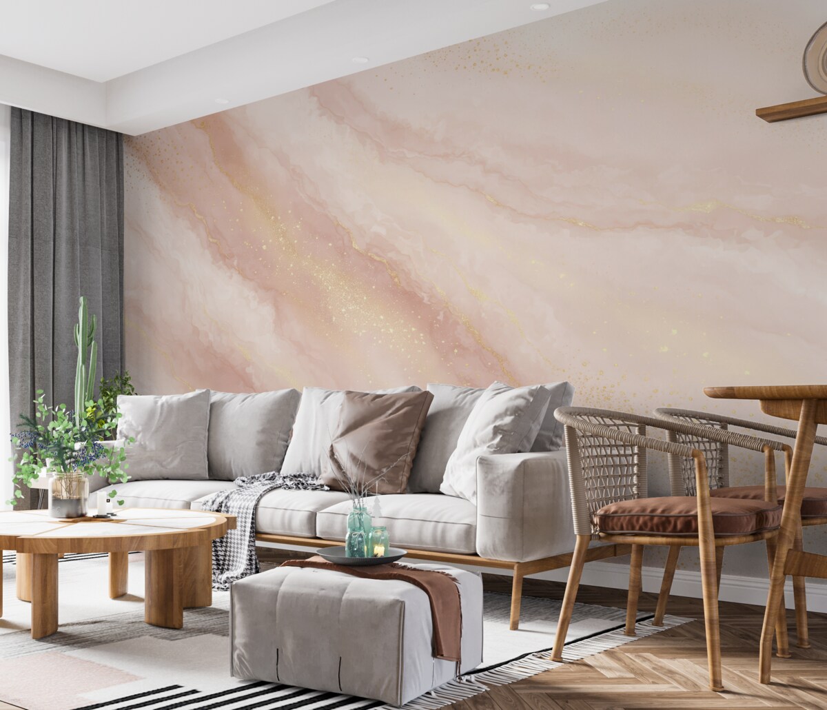 Fototapeta Obrazowanie abstrakcyjne, naśladujące marmurową fakturę kamienia.