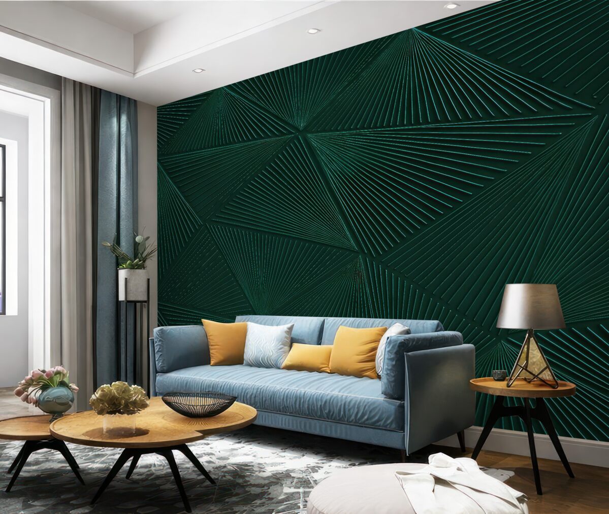 Fototapeta Ciemnozielone zestawienia kolorów.