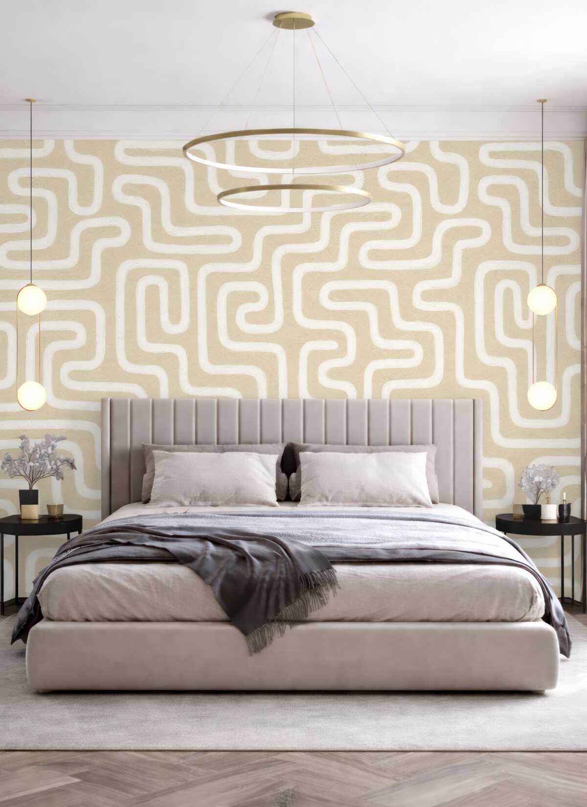 Fototapeta Streszczenie labiryntu w stonowanych barwach.