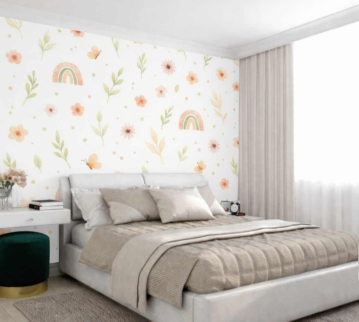 Fototapeta Akwarelowy rysunek dla maluchów.