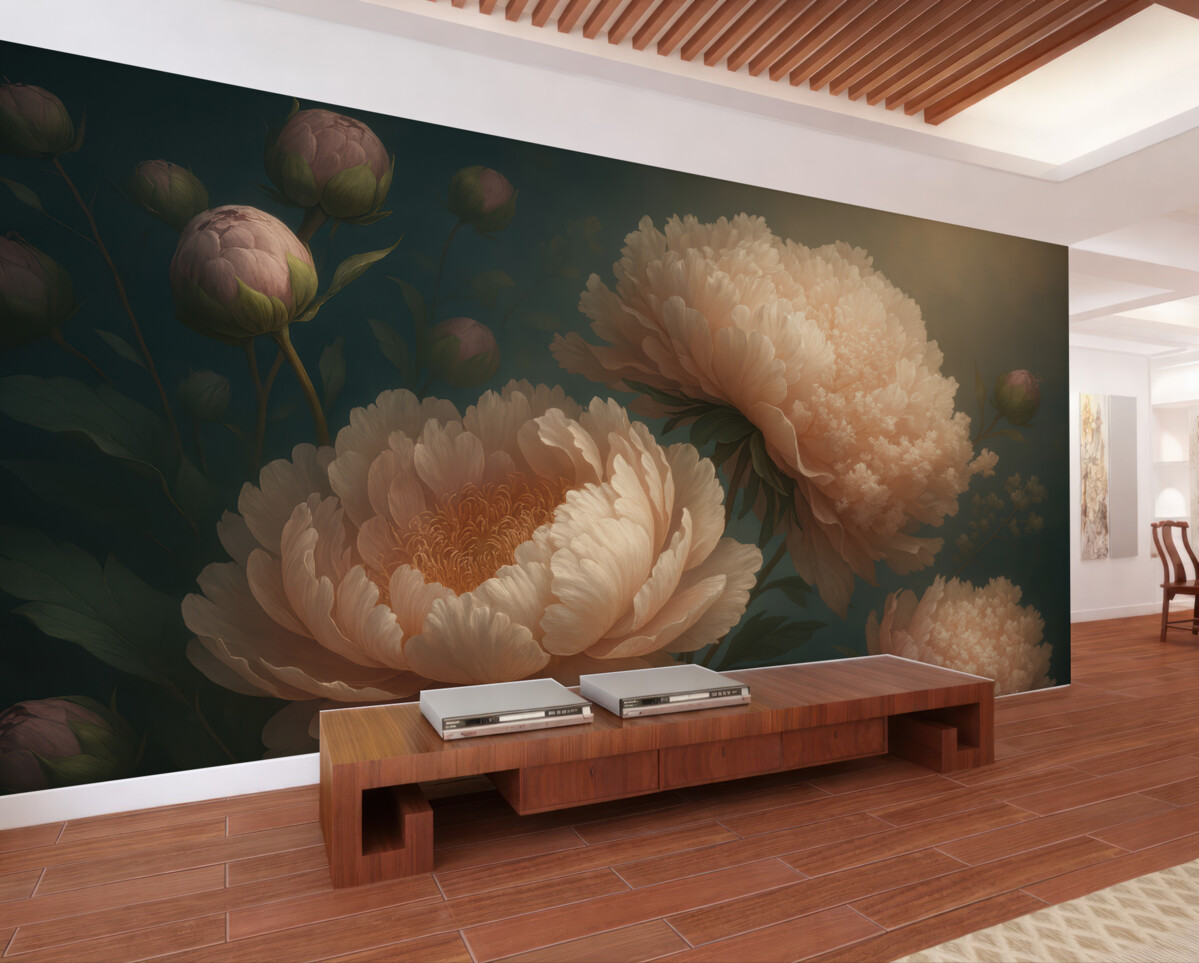 Fototapeta Kwiaty zachodu słońca.